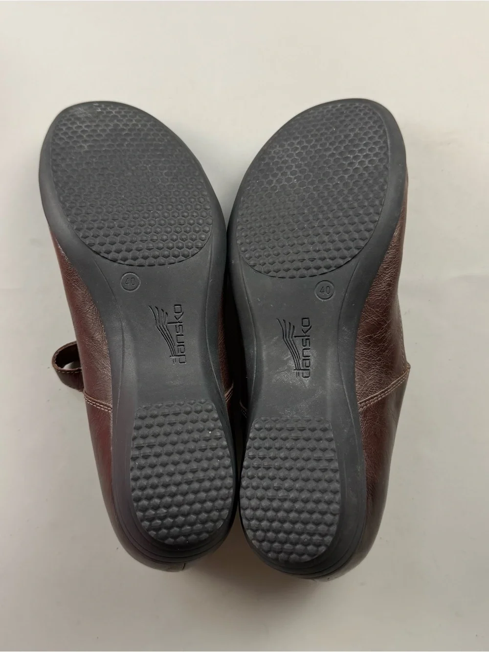 Dansko Fawna Mary Jane Brown Leather Comfort Shoes Dark Academia EU 40